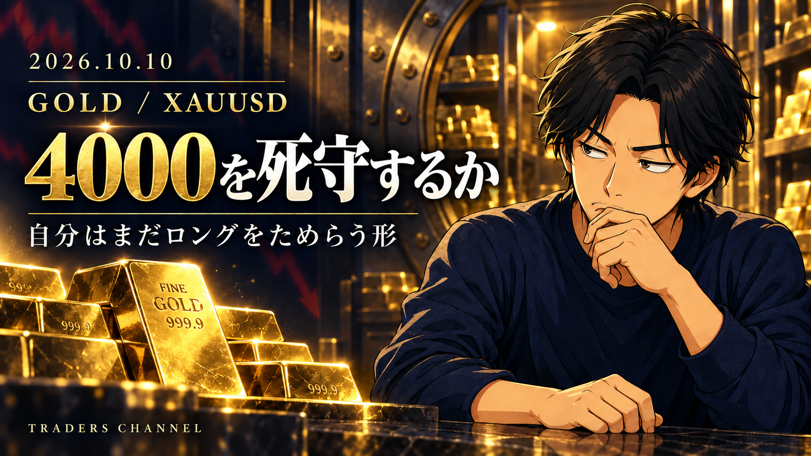 GOLD　4000を死守するか