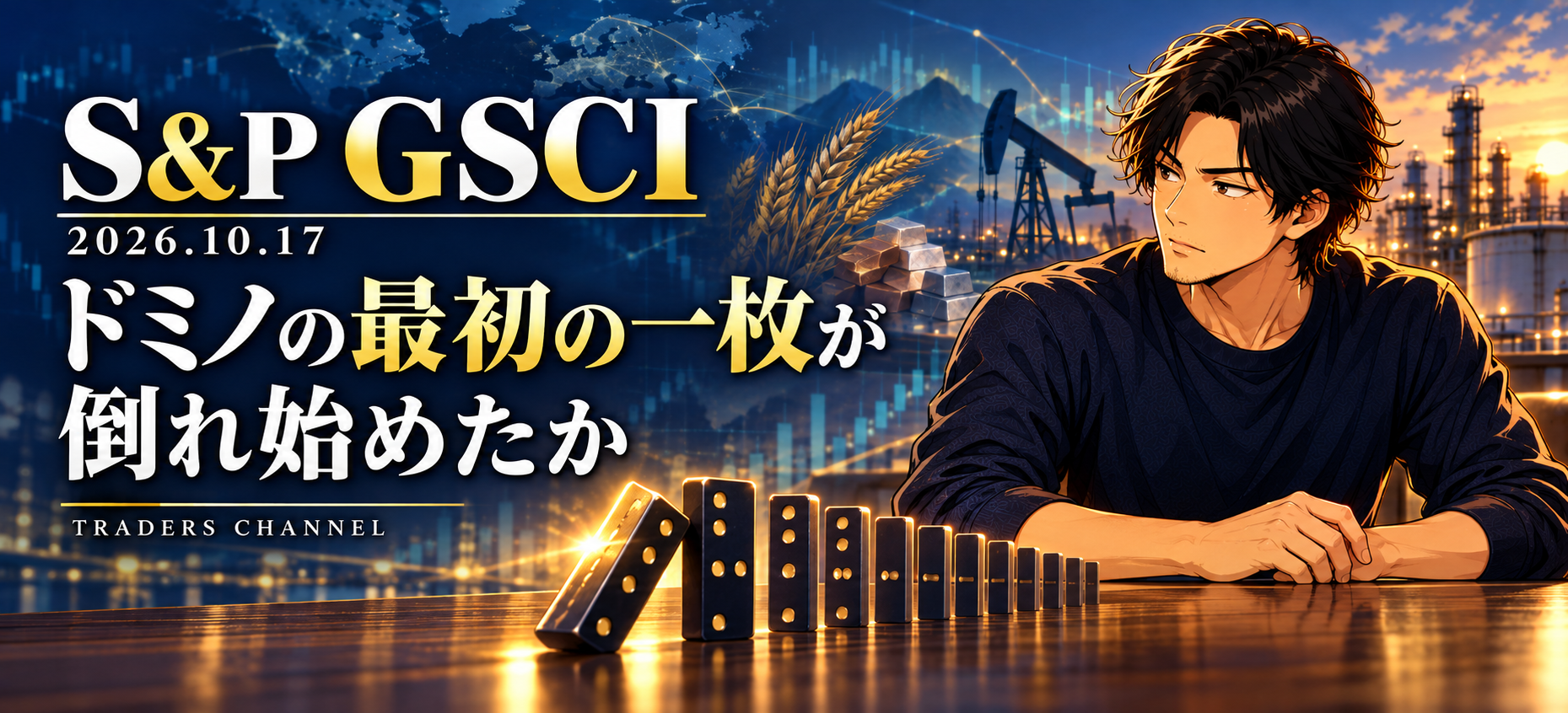 S&P GSCI　ドミノの最初の一枚が倒れ始めたか